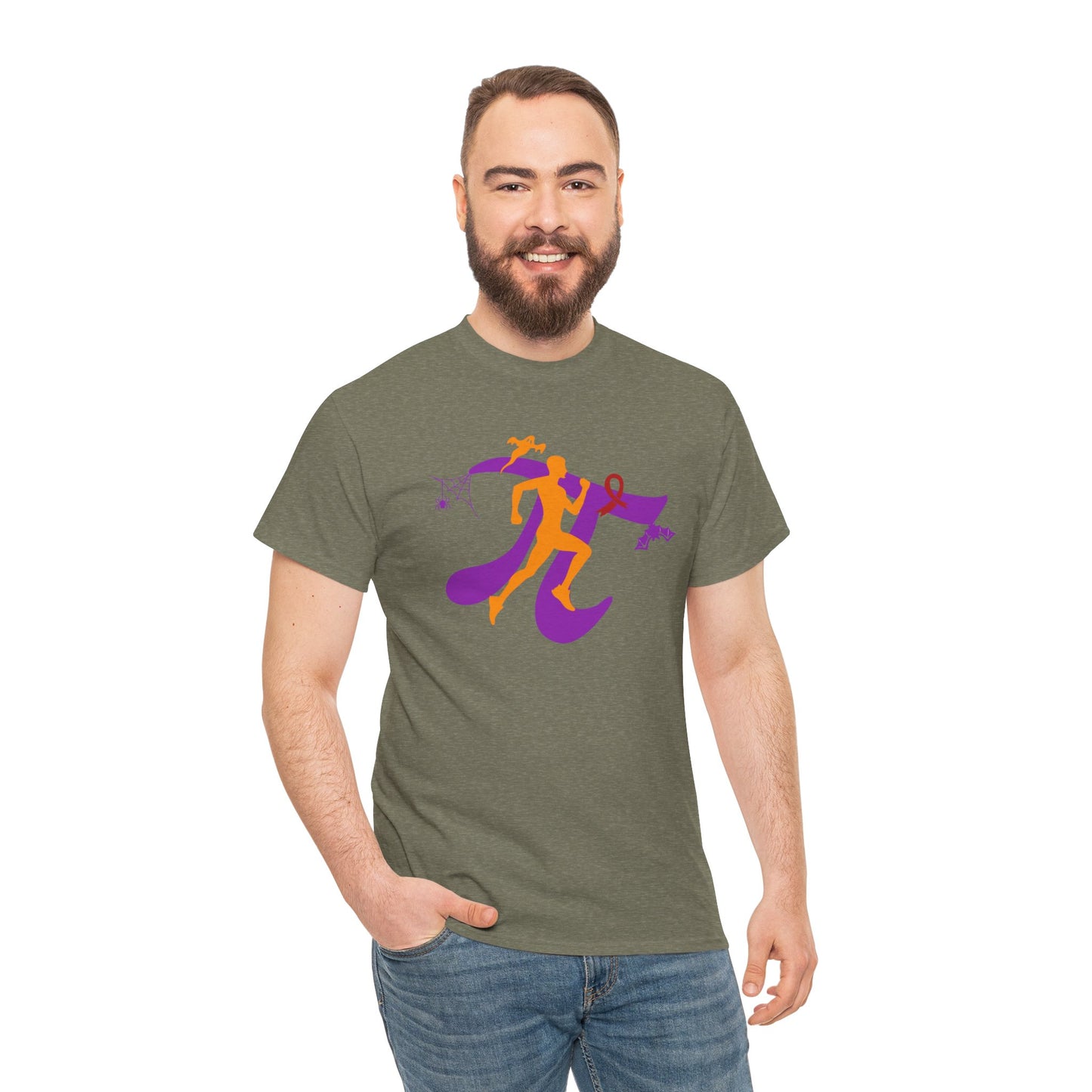 Pi Runner Halloween Edition Unisex Heavy Cotton Tee