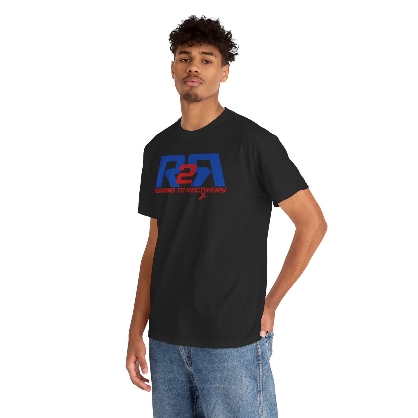 Unisex Heavy Cotton Tee Running 2 Recovery Red