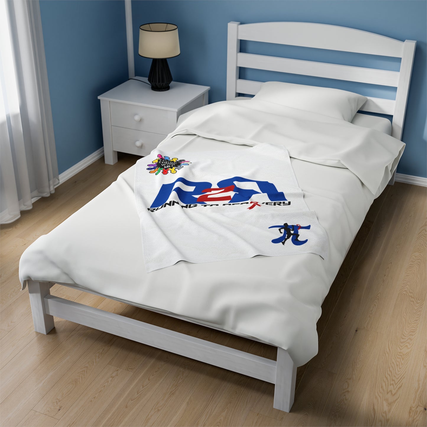 Running 2 Recovery Velveteen Plush Blanket
