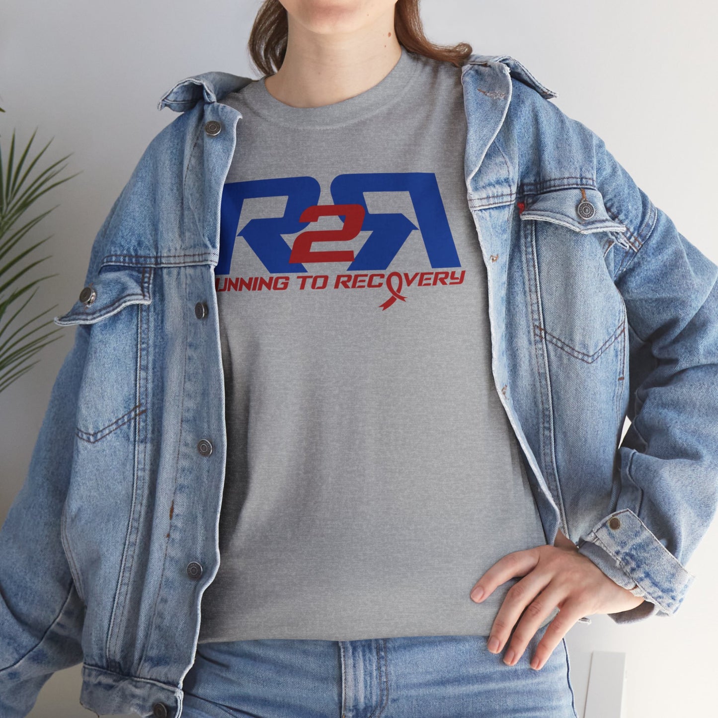 Unisex Heavy Cotton Tee Running 2 Recovery Red