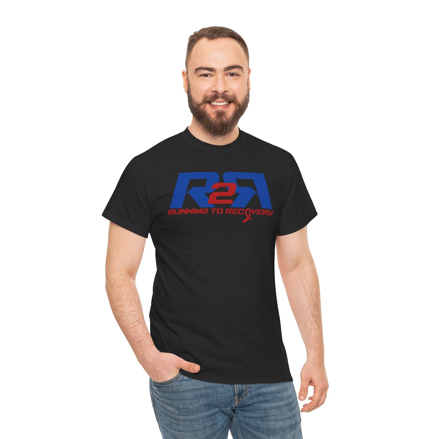 Unisex Heavy Cotton Tee Running 2 Recovery Red