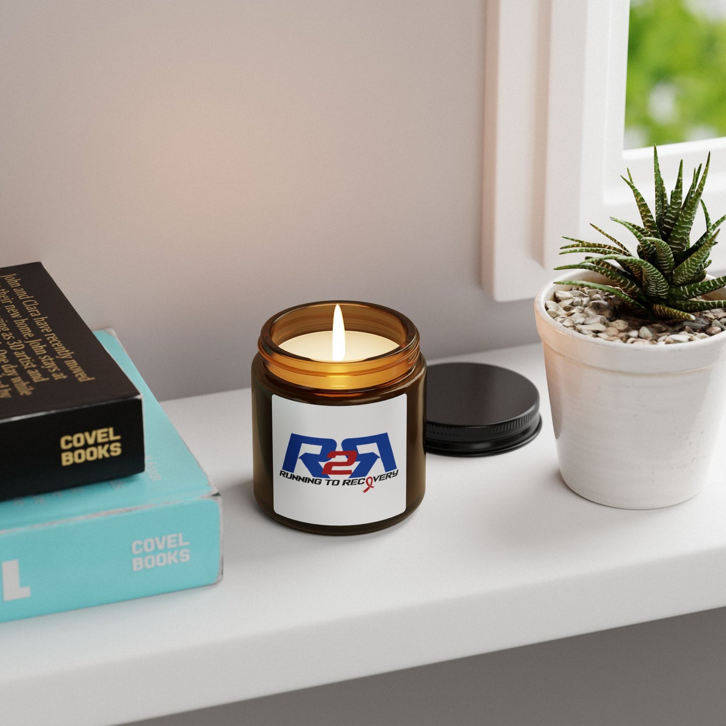 Running 2 Recovery Scented Soy Candle (Multi-Size, Amber Jar)