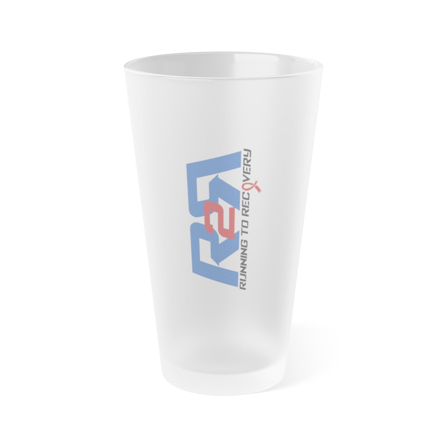 Running 2 Recovery 16oz Frosted Pint Glass