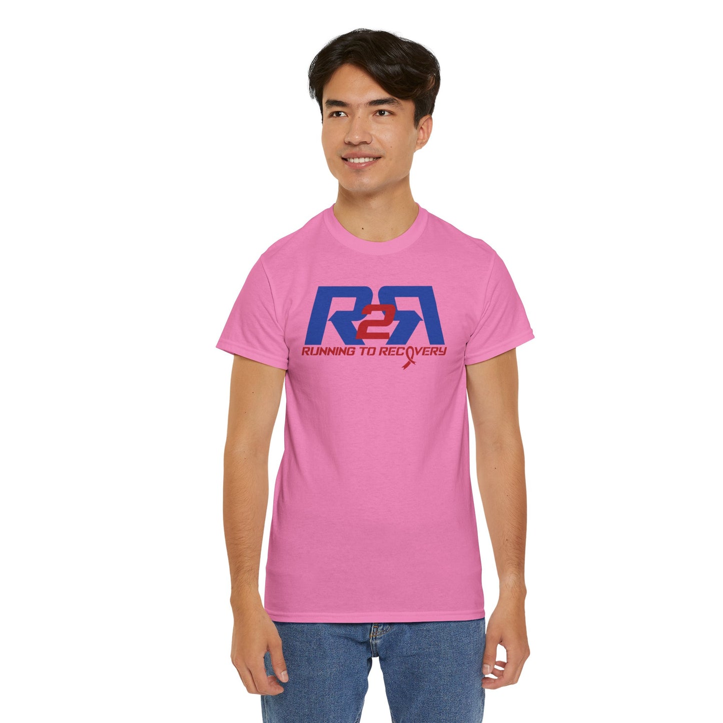 Unisex Heavy Cotton Tee Running 2 Recovery Red