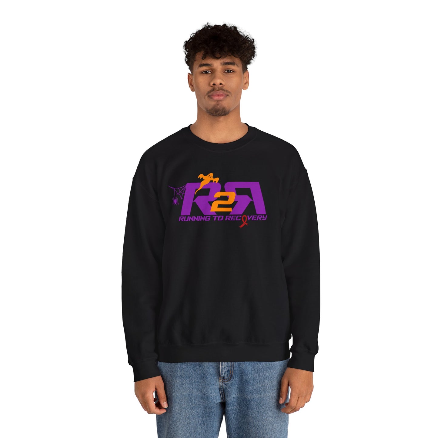 Unisex Heavy Blend™ Crewneck Sweatshirt Running 2 Recovery Halloween Edition