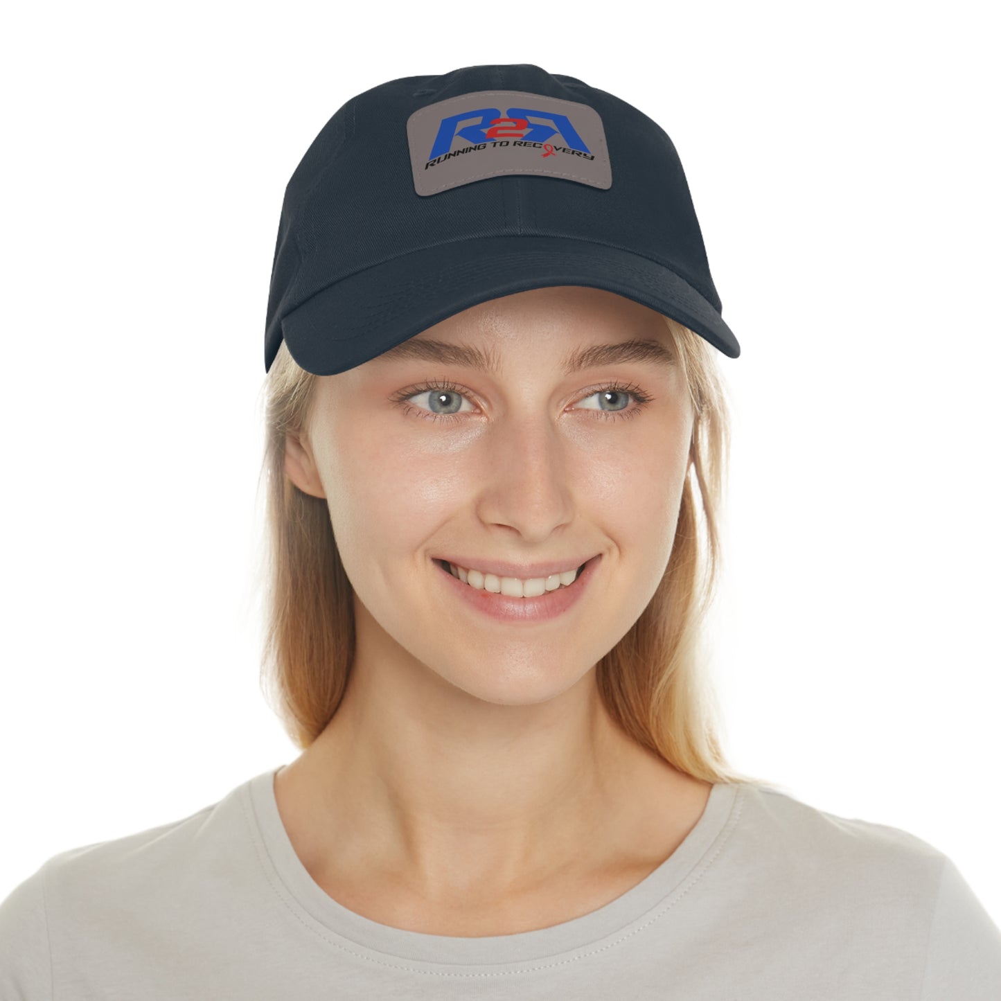 Running 2 Recovery Dad Hat with Leather Patch