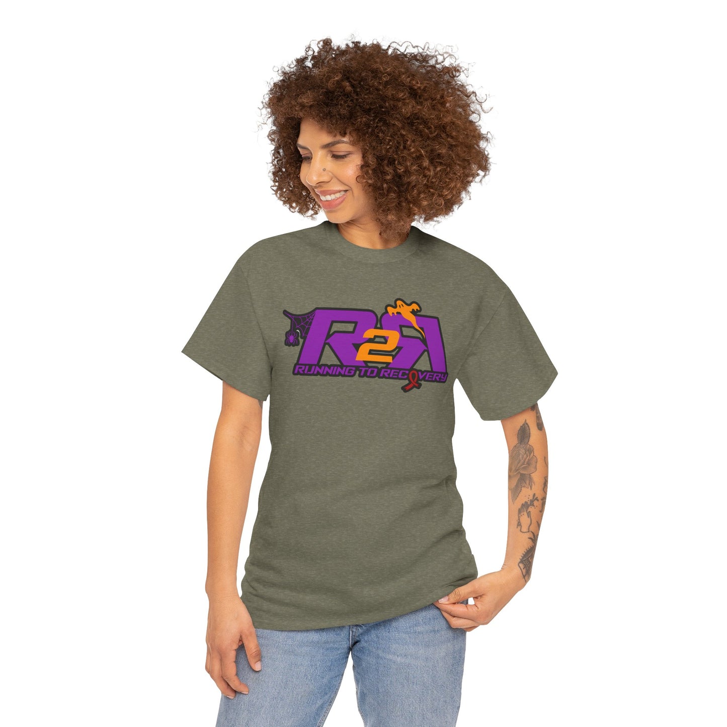Running 2 Recovery Halloween Edition Unisex Heavy Cotton Tee