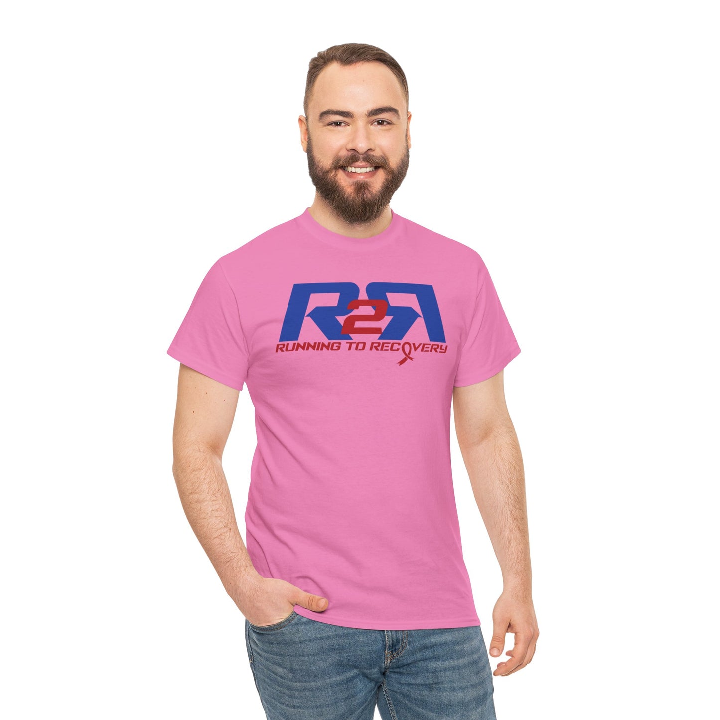 Unisex Heavy Cotton Tee Running 2 Recovery Red