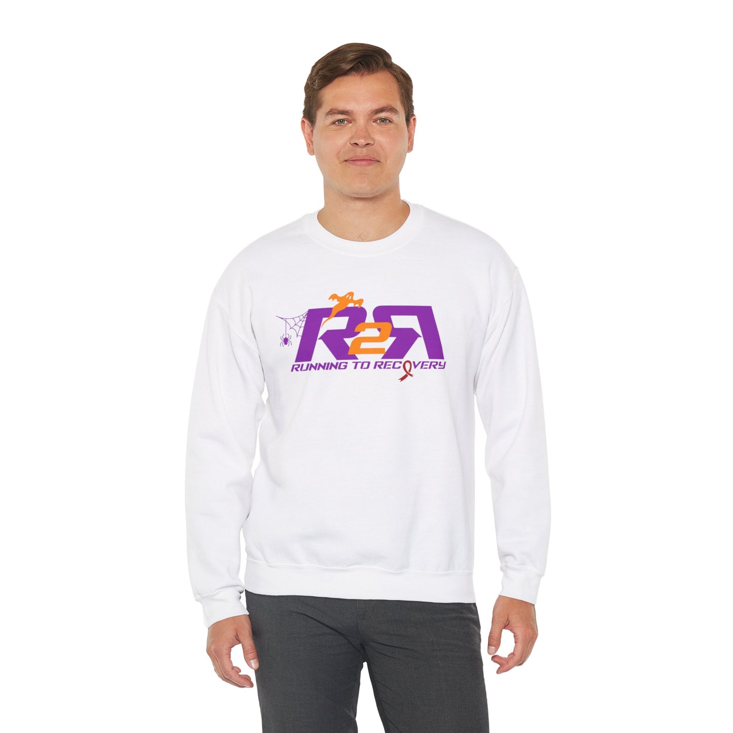 Unisex Heavy Blend™ Crewneck Sweatshirt Running 2 Recovery Halloween Edition