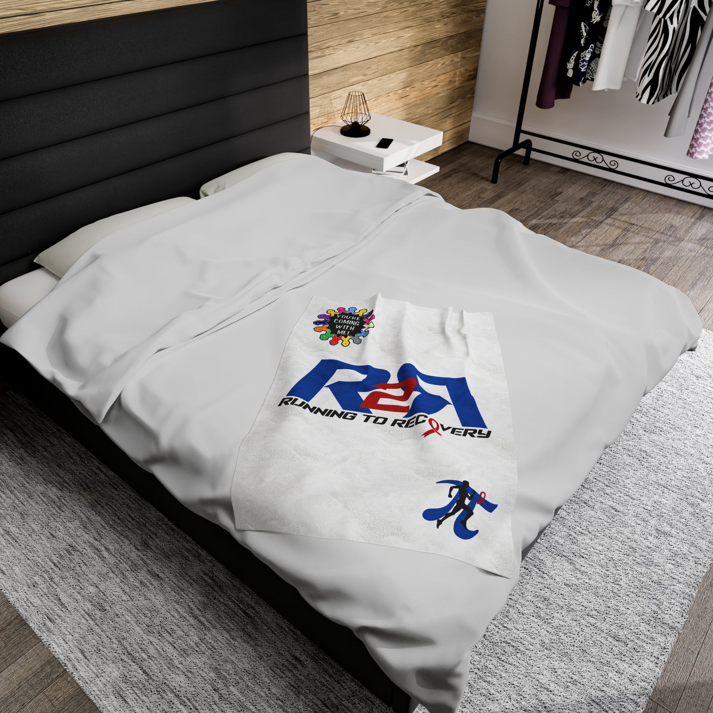Running 2 Recovery Velveteen Plush Blanket