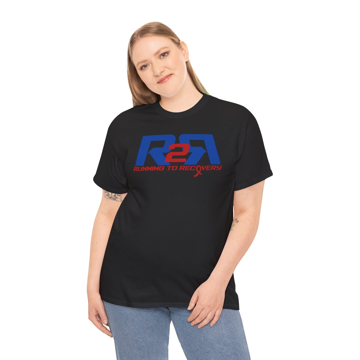 Unisex Heavy Cotton Tee Running 2 Recovery Red