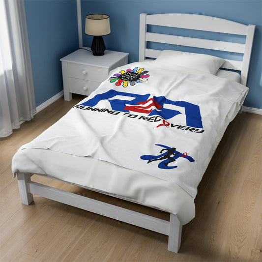 Running 2 Recovery Velveteen Plush Blanket