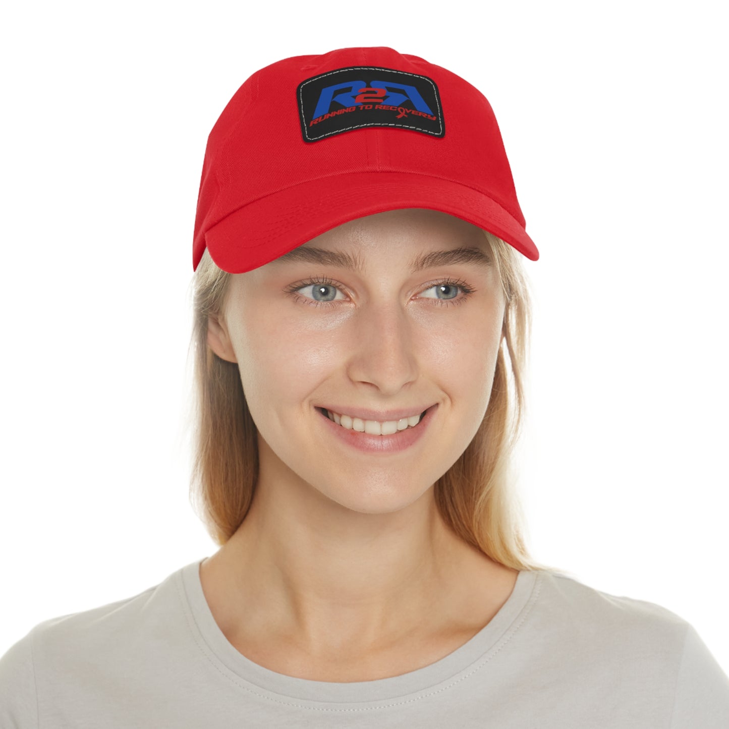 Running 2 Recovery Dad Hat with Leather Patch