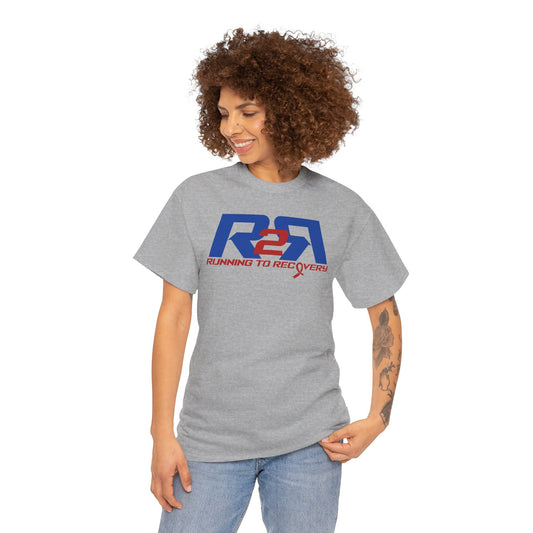 Unisex Heavy Cotton Tee Running 2 Recovery Red
