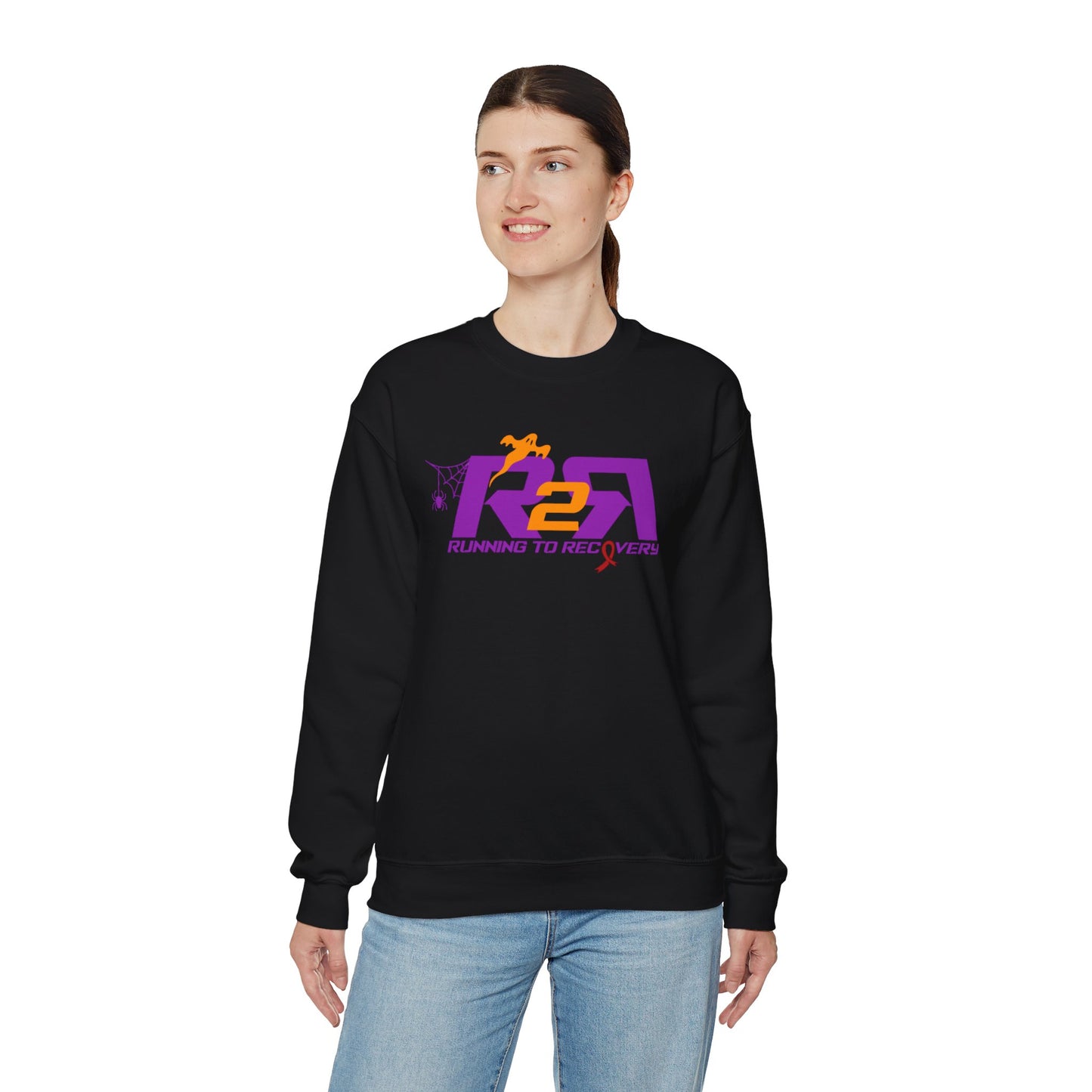 Unisex Heavy Blend™ Crewneck Sweatshirt Running 2 Recovery Halloween Edition