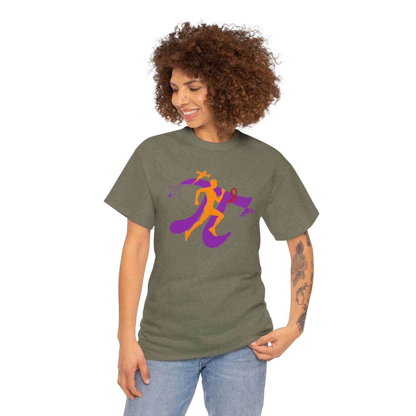 Pi Runner Halloween Edition Unisex Heavy Cotton Tee